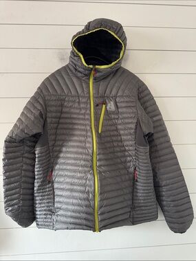 Eddie Bauer SizeXL First Ascent MicroTherm Down Hooded Jacket 800fill PufferHike